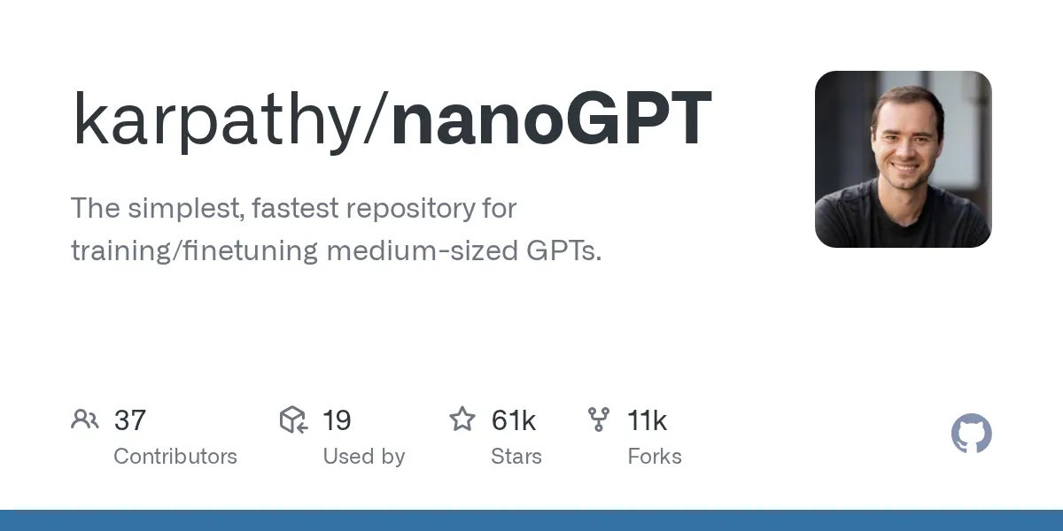nanoGPT by Andrej Karpathy: Train a GPT Model in 300 Lines of PyTorch (2026 Guide)