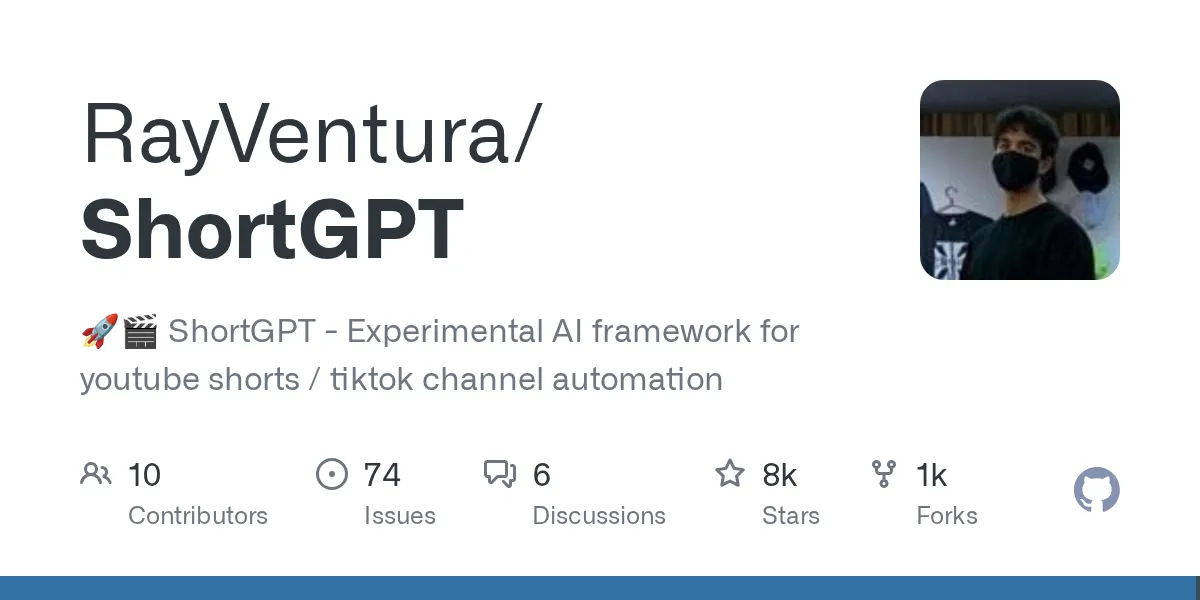 ShortGPT: Automate YouTube Shorts and TikToks With This Free Open Source AI Tool (2026 Guide)