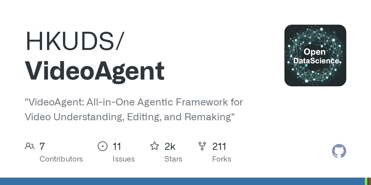 VideoAgent by HKUDS: Multi-Agent AI Video Editing and Comprehension Framework (2026 Guide)
